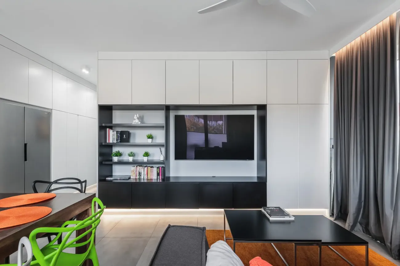 Nowoczesne wykończenie salonu